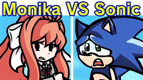 Friday Night Funkin Lunatic Monika Vs Fleetway Sonic Phantasm Song