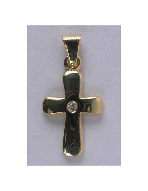 Achetez Pendentif petite croix plaqué or objets religieux sur La