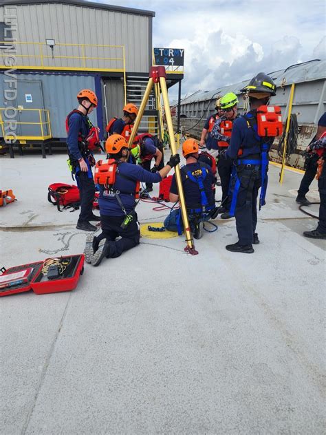 Confined Space Rescue Drill Luling Volunteer Fire Department