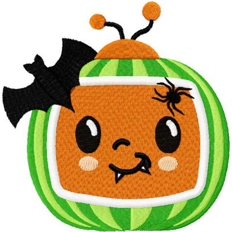 Halloween cocomelon embroidery design