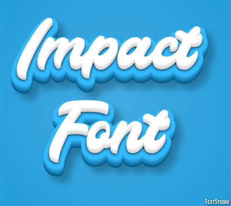 Impact Font Text Effect And Logo Design Font