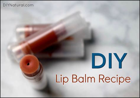 Natural Tinted Lip Balm Recipe