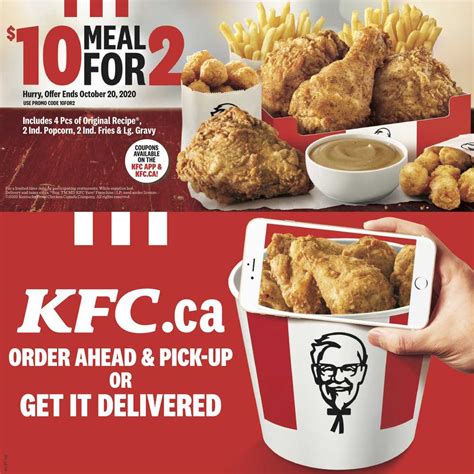 Kfc Canada Mailer Coupons Alberta Lethbridge Until October 20 2020