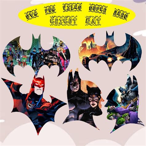 Bat Svg Bundle Files For Cricut Bat Svg Superhero Birthday Shirt