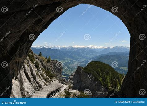 Cave Entrance at Eisriesenwelt, Austria Stock Photo - Image of mountain ...