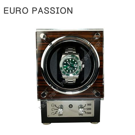 Euro Passion 【 手錶自動上鍊盒】【大錶專用】轉速設定 1支裝【鋼琴烤漆】黑壇木紋 機械錶專用 旋轉盒 錶盒 Pchome 24h購物