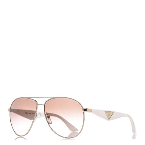 Prada Aviator Sunglasses Spr 53q White 401738