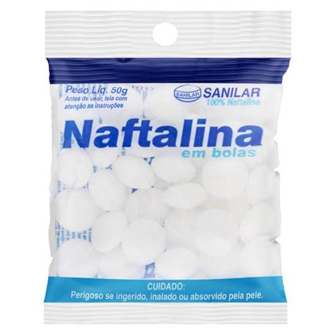 Naftalina Em Bolas Sanilar Pacote 50g Loja Matriz