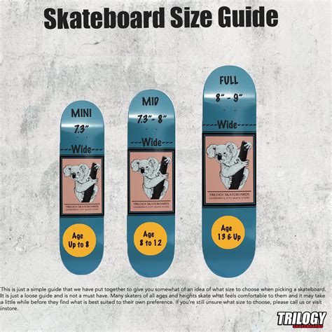 Skateboard Size Guide