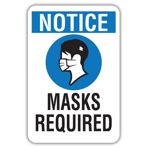 Notice Masks Required American Sign Company