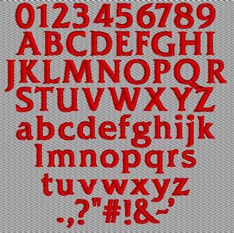 Keyboard Lettering fonts for iPunch, SEDS, Capital, Mesa