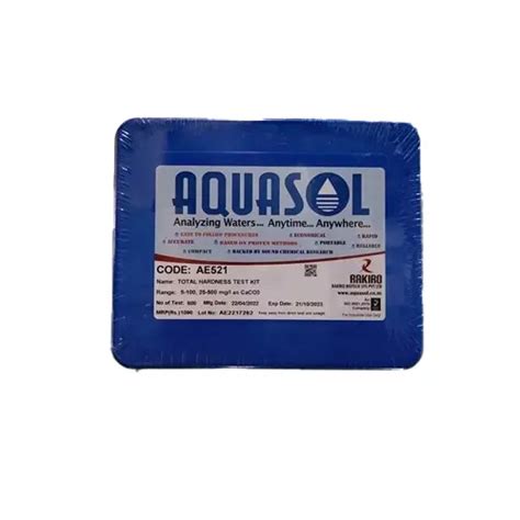 Buy Aquasol Ae Total Hardness Test Kit Mg L As Caco