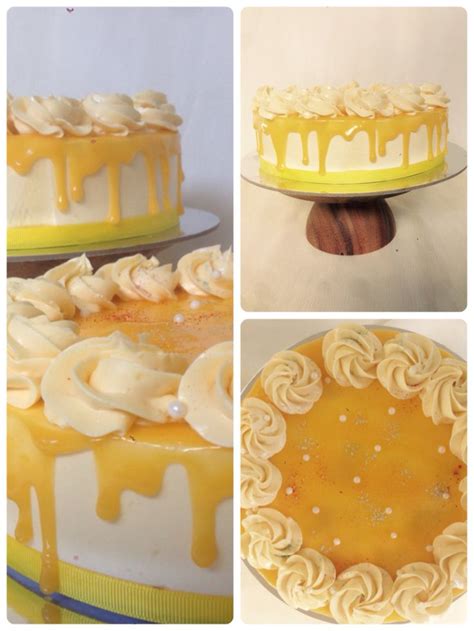 Triple Lemon Layered Cake Lemon Sponge Layered With Lemon Curd Frosted