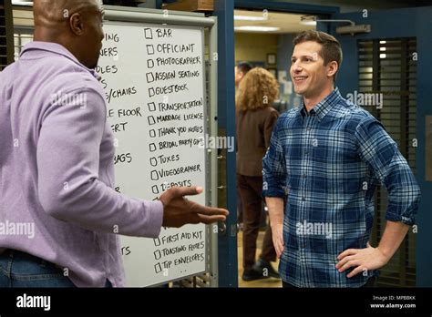 Brooklyn Nine Nine From Left Terry Crews Back To Camera Andy Samberg White Whale