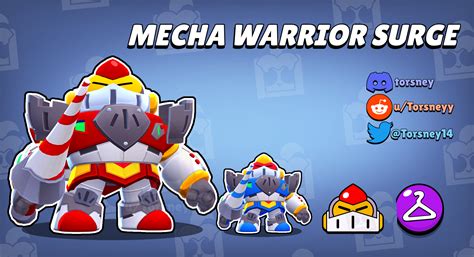 Mecha Warrior Surge (Mecha Paladin Surge recolor) : r/Brawlstars