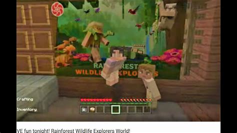 Kimmy Daddy Minecraft LIVE Fun Tonight Rainforest Wildlife Explorers