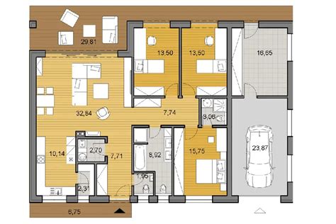 Planimetria Casa 150 MQ Su Un Unico Piano MondoDesign It