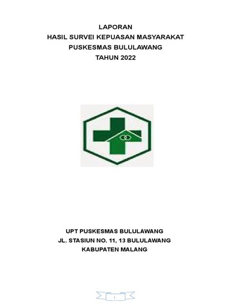 Laporan Survey Kepuasan Masyarakat Tahun 2022 Fix Pdf