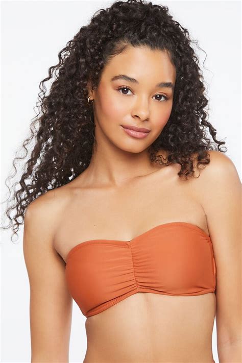 Ruched Bandeau Bikini Top