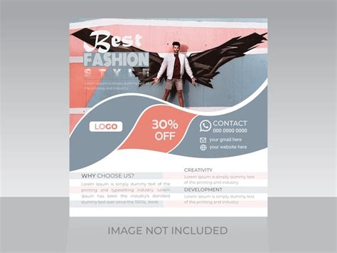 Premium Vector Mega Fashion Sale Discount Social Media Post Design