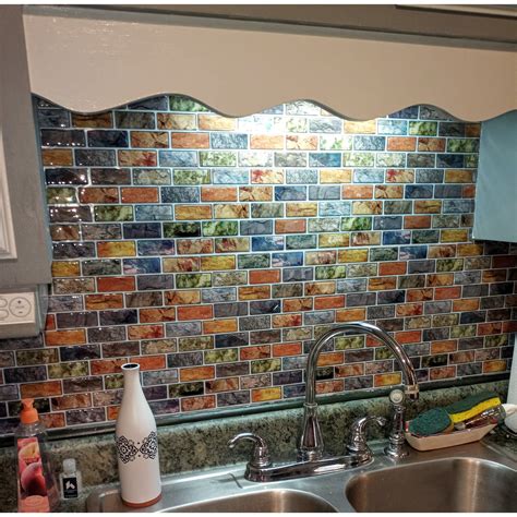 Vinyl Peel And Stick Tile Backsplash