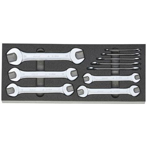 Double Open Ended Spanner Set 10 Unitec Quality Tools Ltd