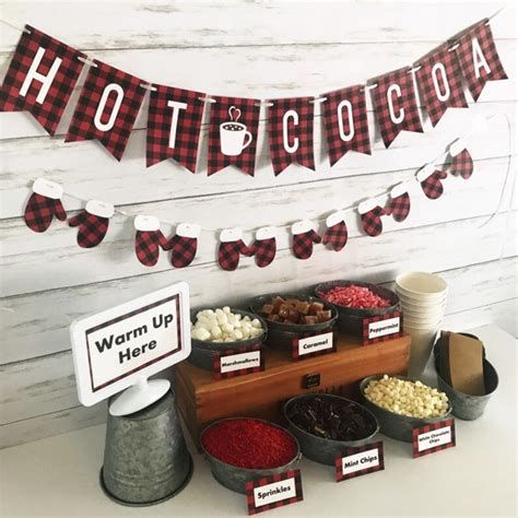 Hot Cocoa Sign Hot Cocoa Bar Sign Hot Cocoa Bar For Baby Etsy