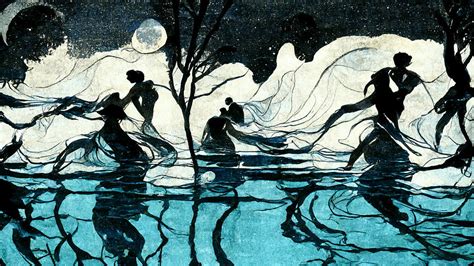 Moonlight Swim Painting By J R Picard Fine Art America