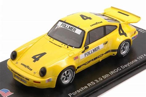 SPARK MODEL US145 Porsche 911 RS 3 0 4 IROC Daytona 1974 George