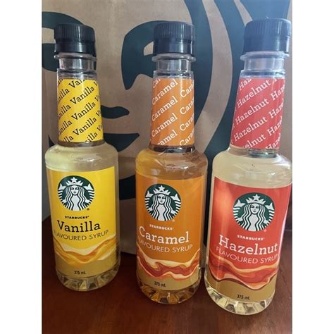 Starbucks Caramel Hazelnut Vanilla Syrup Shopee Philippines