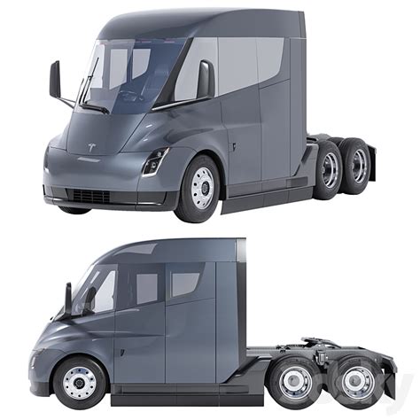 Tesla Semi Truck LR 2023 - Transport - 3D model