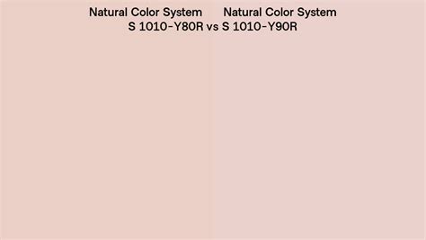 Natural Color System S 1010 Y80R Vs S 1010 Y90R Side By Side Comparison