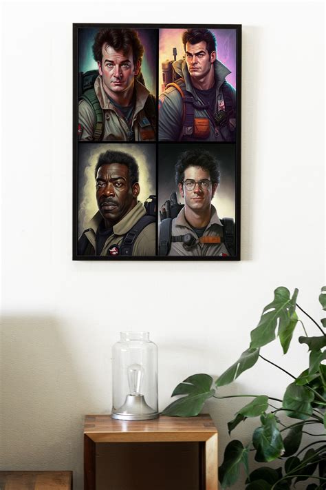 Ghostbusters Wall Art Digital Art Poster Ai Generated Mancave Birthday T For Him Movie Film