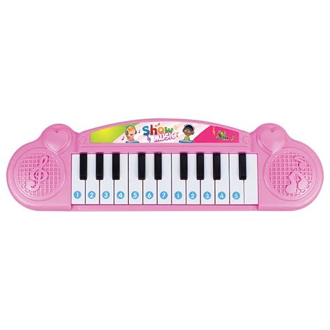 Teclado Piano Musical Bebê Brinquedo Infantil Divertido Rosa no Shoptime