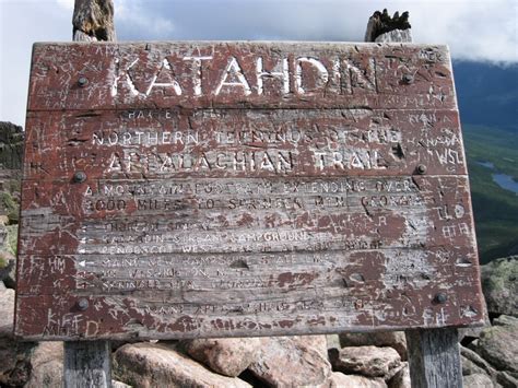 All Sizes Katahdin Summit Sign Flickr Photo Sharing Appalachian Trail Hiking