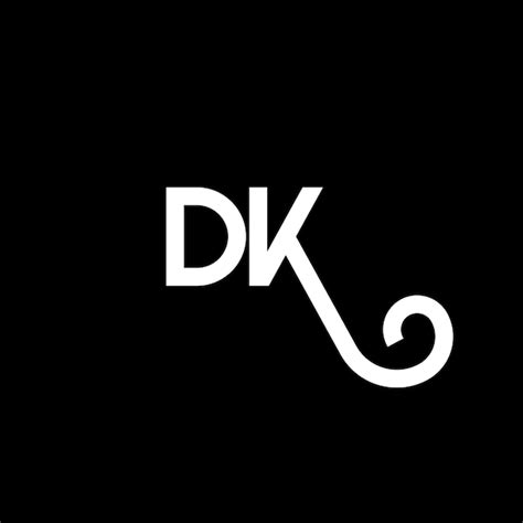 Premium Vector Dk Letter Logo Design On Black Background Dk Creative Initials Letter Logo