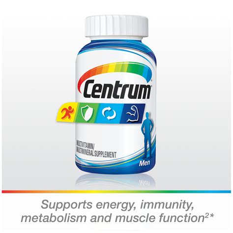 Centrum Multivitaminas Para Hombres Suplemento Multivitam Nico