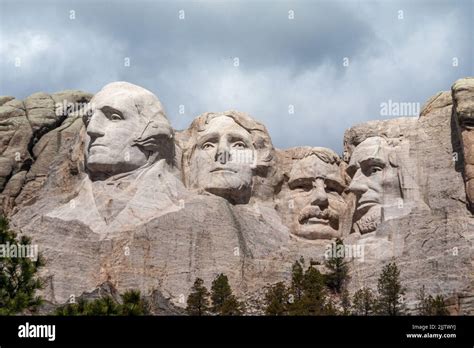 Mount Rushmore National Memorial Is A Massive Sculpture Of Four