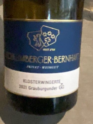 H Schlumberger Klosterwingerte Grauburgunder GG Vivino US