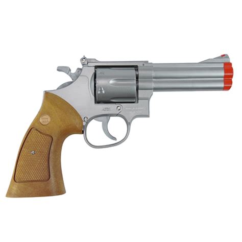 Uhc Spring Revolver 4 Silver Wbrown Grip Spring Airsoft Tulsa