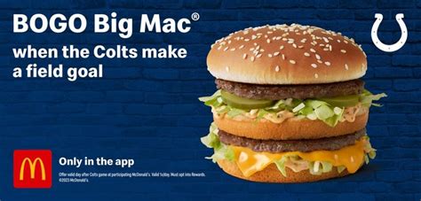 Indianapolis Colts kick off Big Mac meal deal with McDonald's ...