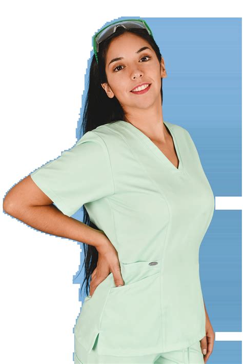 Uniforme Cl Nico Color Menta Tops Mujer Aur Sima