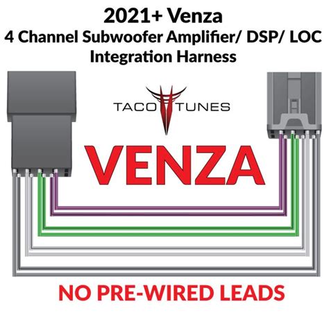 2021 Toyota Venza Add Amplifiers To Factory Stereo Plug Play Harness