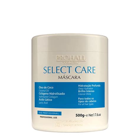 Kit Select Care Shampoo Condicionador 300ml Máscara 500g Prohall