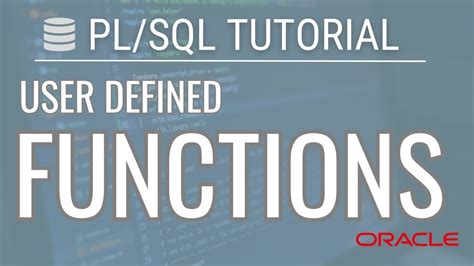 Plsql Functions How To Create And Use Functions In Oracle Database