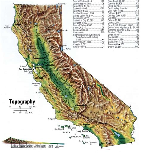 Topo Map Southern California at Christy Nathan blog