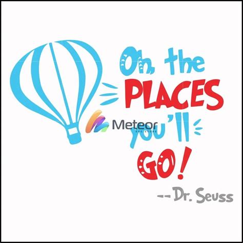 Oh The Places Youll Go Svg Png Dxf Eps File Dr00081 Dr Seuss