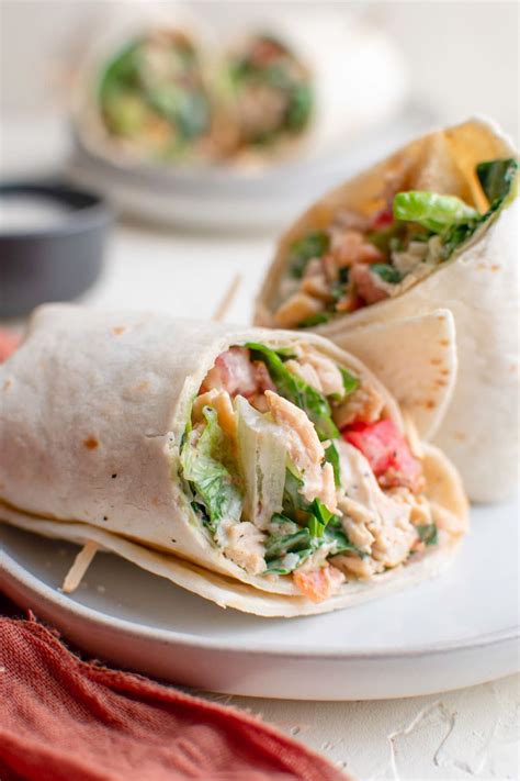 Chicken Caesar Wrap Recipe Healthy Chicken Wraps