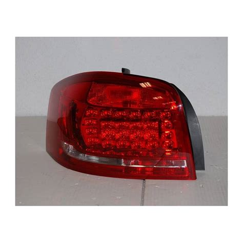 Set Of Rear Tail Lights Cardna Audi A3 09-11, Led Red - Bimar Tuning