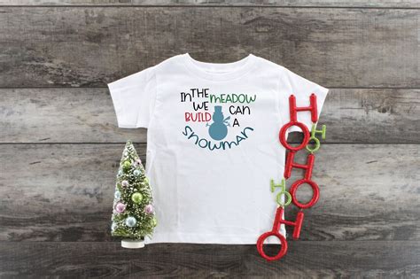 In The Meadow We Can Build A Snowman Svg Cut File Christmas Etsy